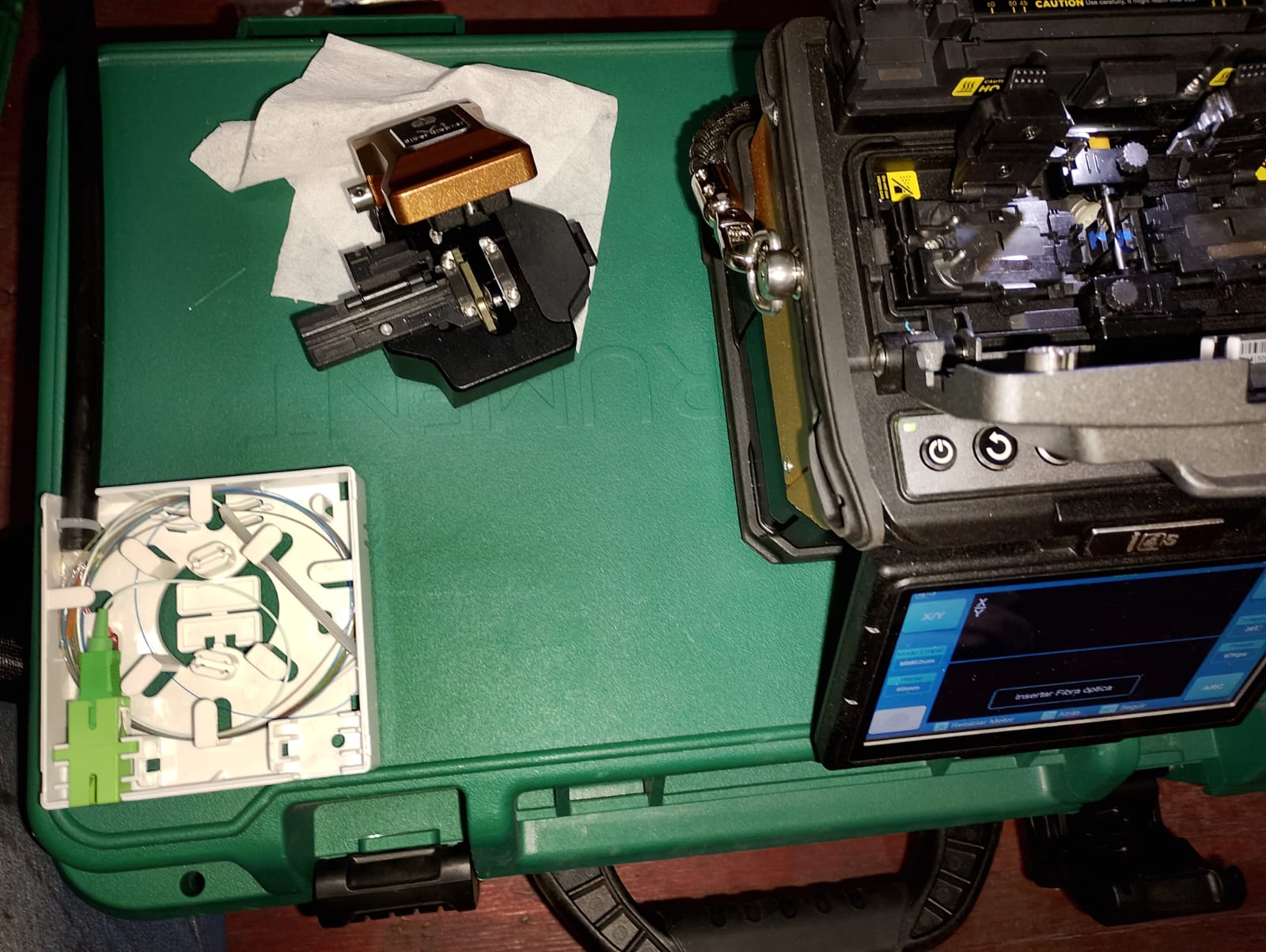 Fusiuonando fibra optica